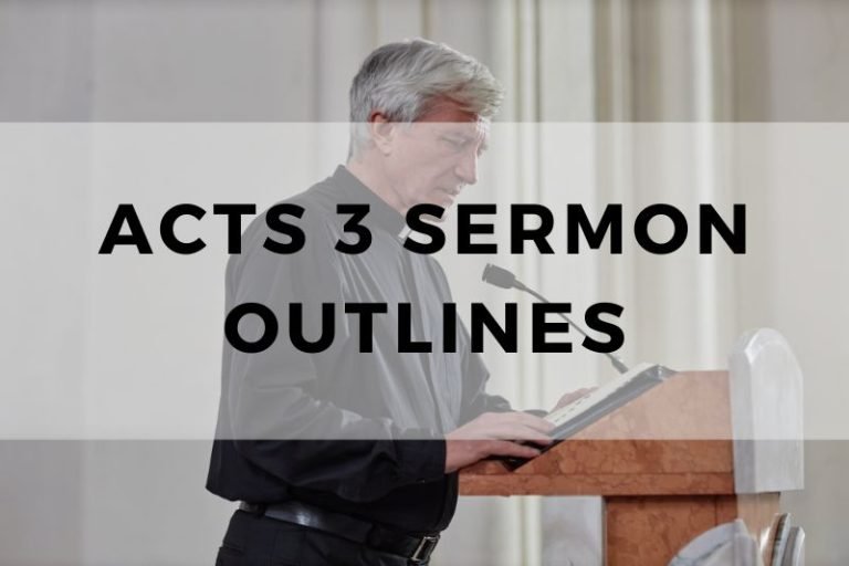 Sample Outlines for a Sermon on Acts 3